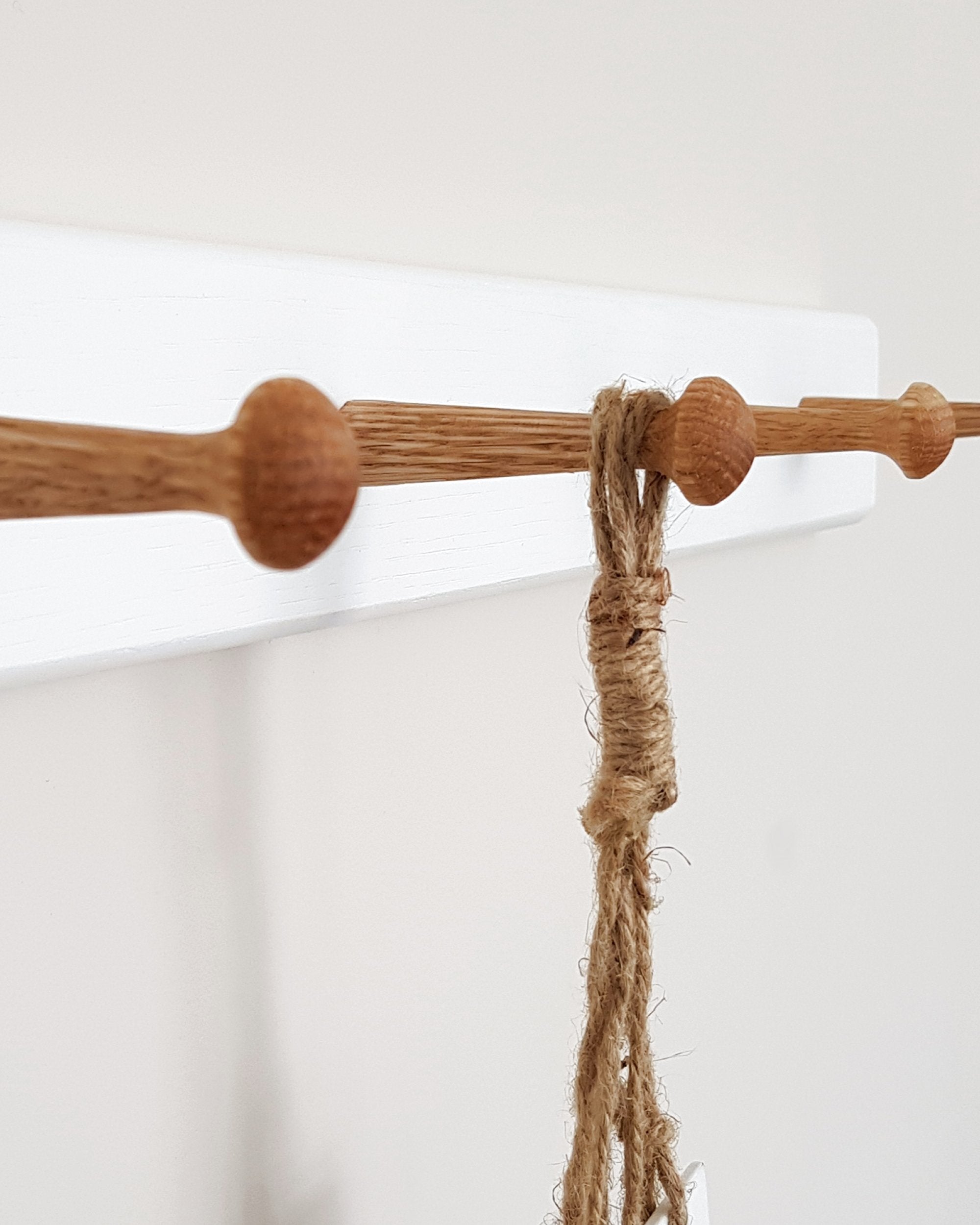 Painted Oak Peg Board