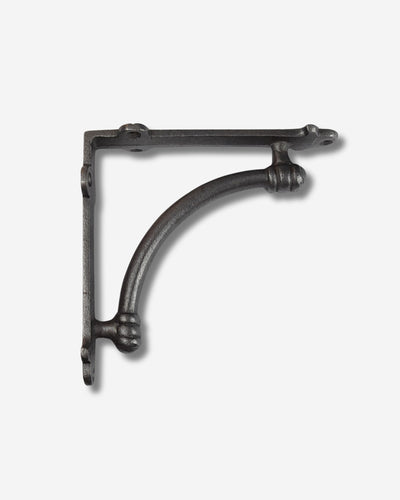 Oak Shelf 100cm - Cast Iron Bracket