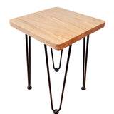 Hairpin Oak Side Table