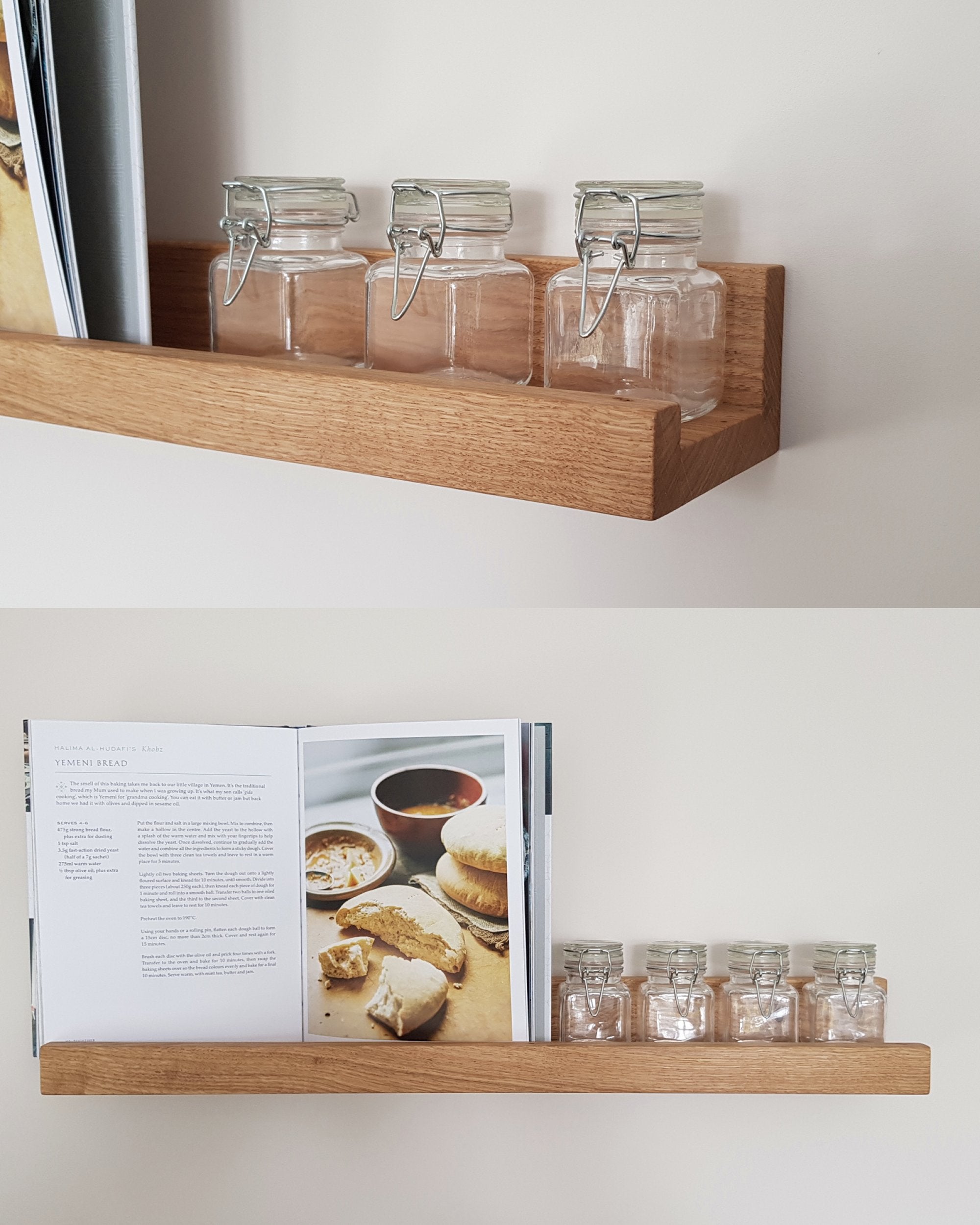 Oak Picture Shelf